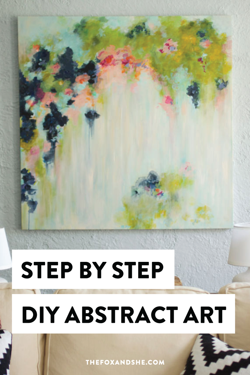 DIY Abstract Art – The Fox & She - DIY Abstract Art – The Fox & She -   16 diy Art inspiration ideas