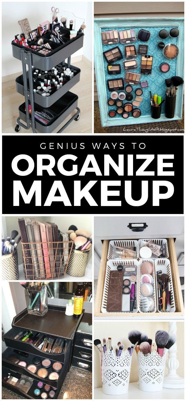 11 Genius Makeup Storage Ideas - 11 Genius Makeup Storage Ideas -   16 diy Beauty organization ideas