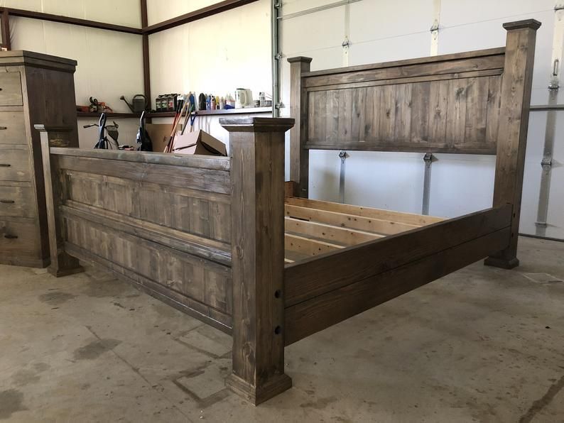 Farmhouse Bed Frame (Head Board Only) - Farmhouse Bed Frame (Head Board Only) -   16 diy Bed Frame with night stand ideas