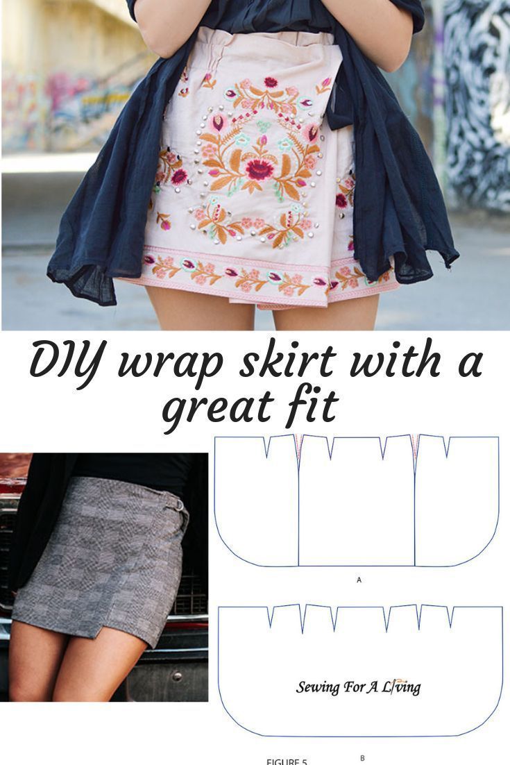 How to make a wrap skirt with a great fit - Sewing For A Living - How to make a wrap skirt with a great fit - Sewing For A Living -   16 diy Fashion for girls ideas