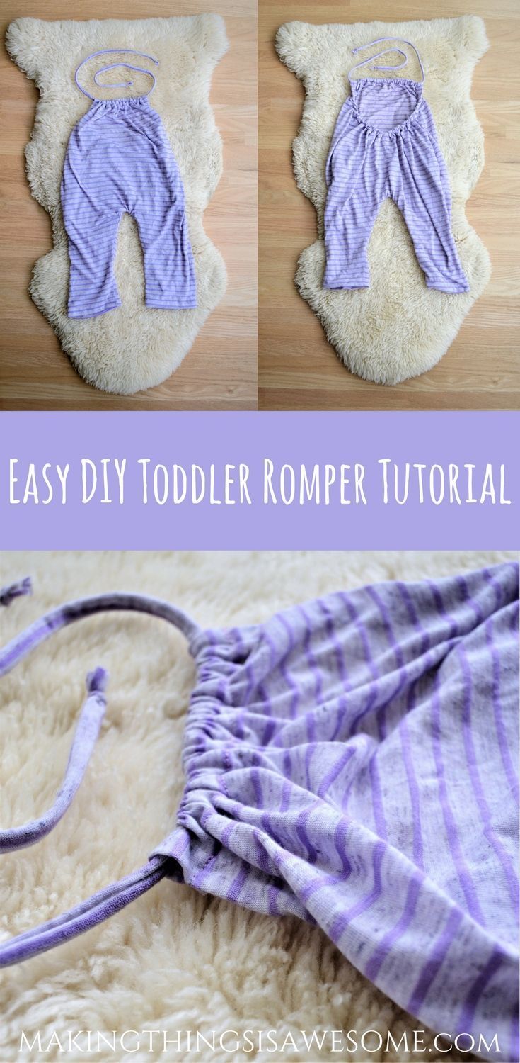 Easy DIY Toddler Romper Tutorial! - Making Things is Awesome - Easy DIY Toddler Romper Tutorial! - Making Things is Awesome -   16 diy Fashion for girls ideas