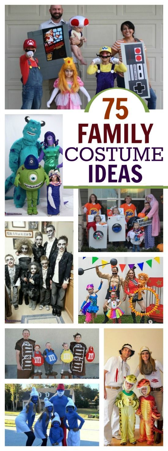 16 diy Halloween Costumes for families ideas