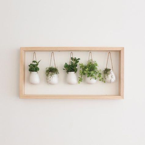 Indoor Herb Garden in Wooden Frame | Wall Mount Planter | Plant Gift | Hanging Planter | Pot for Ind - Indoor Herb Garden in Wooden Frame | Wall Mount Planter | Plant Gift | Hanging Planter | Pot for Ind -   16 diy Ideen wohnung ideas