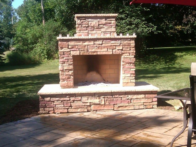 Pima II - DIY Outdoor Fireplace Construction Plan - Pima II - DIY Outdoor Fireplace Construction Plan -   16 diy Outdoor fireplace ideas