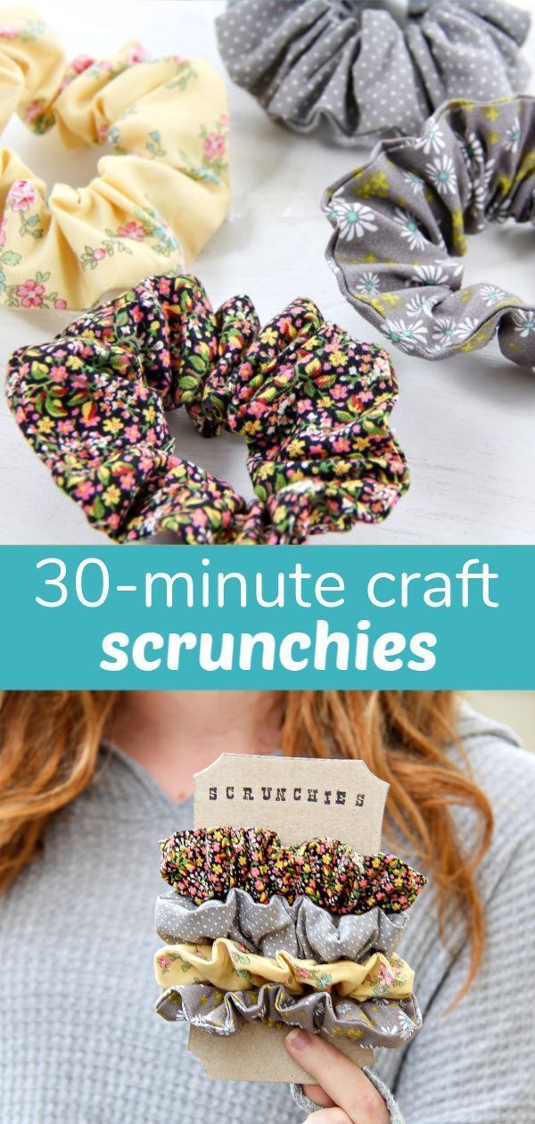 30-Minute Craft: Handmade Scrunchies | Make and Takes - 30-Minute Craft: Handmade Scrunchies | Make and Takes -   16 diy Scrunchie ideas