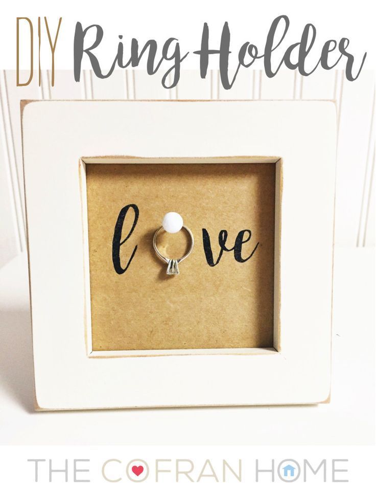DIY Ring Holder - The Cofran Home - DIY Ring Holder - The Cofran Home -   16 diy Wedding present ideas