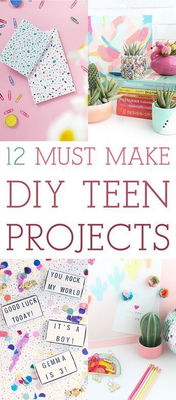 12 Must Make DIY Teen Projects! // Great for Gifts - The Cottage Market - 12 Must Make DIY Teen Projects! // Great for Gifts - The Cottage Market -   16 useful diy For Teens ideas