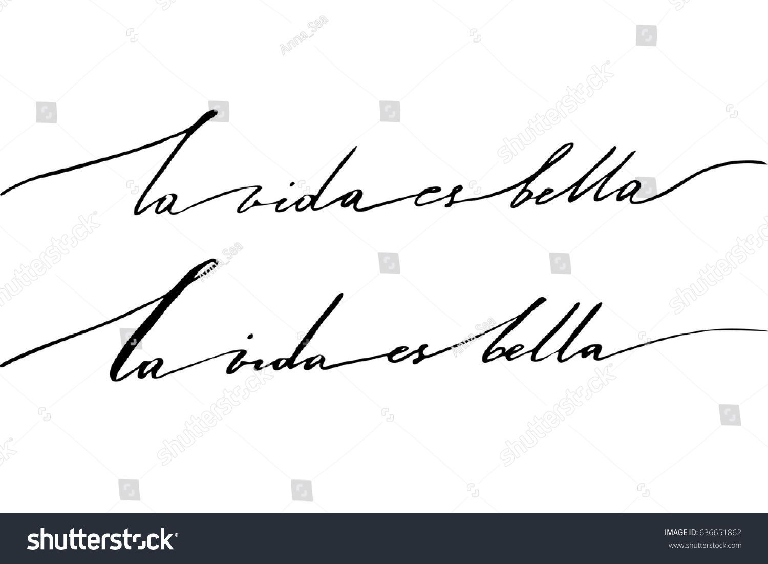 Стоковая векторная графика «Spanish Phrase Calligraphy Writing Life Beautiful» (без лицензионных платежей), 636651862 - Стоковая векторная графика «Spanish Phrase Calligraphy Writing Life Beautiful» (без лицензионных платежей), 636651862 -   17 beauty Background for writing ideas