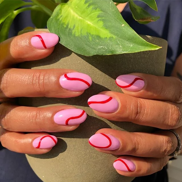 Makeup, Beauty, Hair & Skin | One Line Nail Art Is the Latest Minimalist Trend, and Here Are 26 of Our Favourites - Makeup, Beauty, Hair & Skin | One Line Nail Art Is the Latest Minimalist Trend, and Here Are 26 of Our Favourites -   17 beauty Nails art ideas