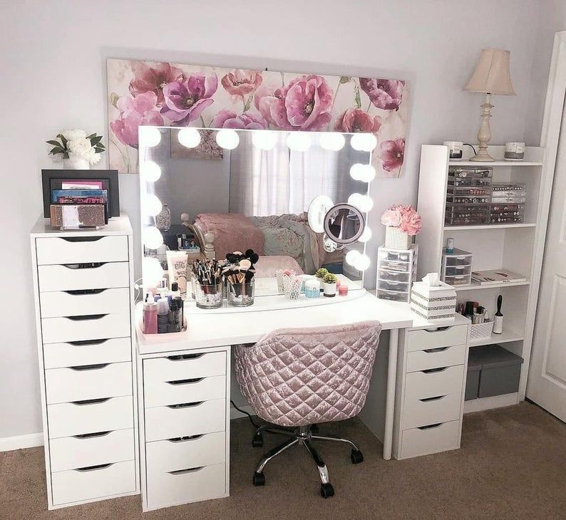 Hollywood Makeup Vanity Mirror with Lights-Impressions Vanity Glow Pro Makeup Vanity Mirror with Dimmer Lights for Tabletop or Wall Mounted - Hollywood Makeup Vanity Mirror with Lights-Impressions Vanity Glow Pro Makeup Vanity Mirror with Dimmer Lights for Tabletop or Wall Mounted -   17 beauty Room layout ideas