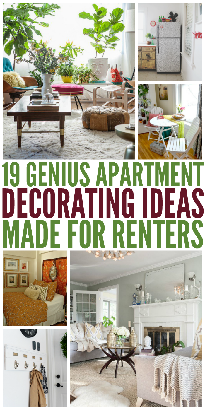 19 Genius Apartment Decorating Ideas Made for Renters - 19 Genius Apartment Decorating Ideas Made for Renters -   diy Apartment for renters