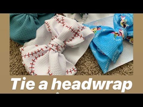 How To Tie A Baby Headwrap (bow) - How To Tie A Baby Headwrap (bow) -   17 diy Baby headbands ideas
