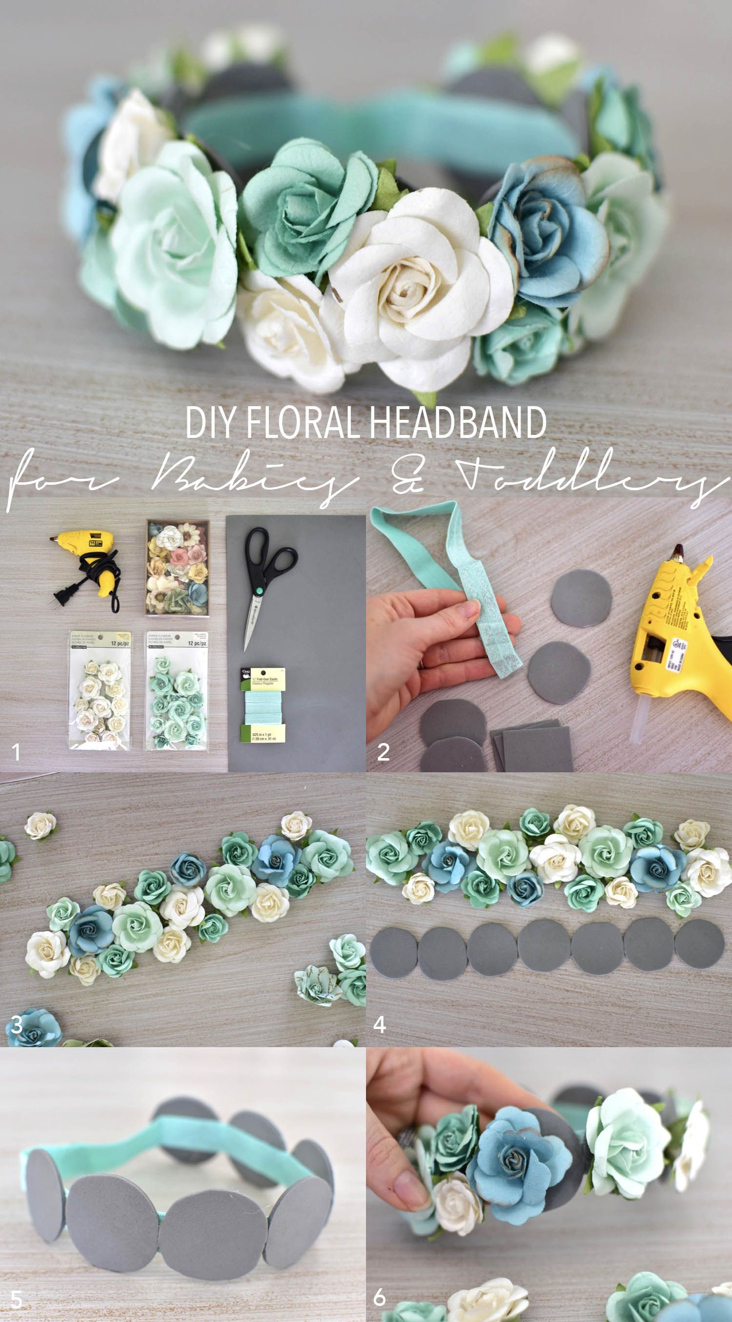 DIY Floral Headband for Babies and Toddlers • theStyleSafari - DIY Floral Headband for Babies and Toddlers • theStyleSafari -   17 diy Baby headbands ideas
