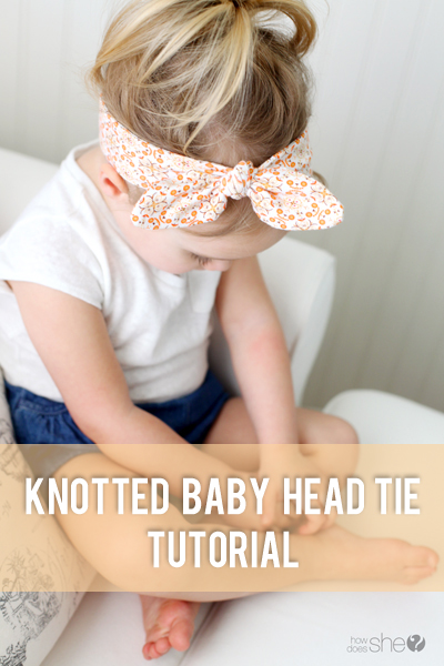 Knotted Baby Head Tie with Free Pattern!! - Knotted Baby Head Tie with Free Pattern!! -   17 diy Baby headbands ideas