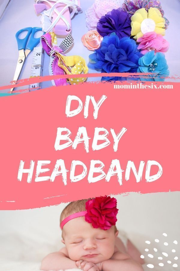 DIY - Baby Flower Headbands - Mom in the Six - DIY - Baby Flower Headbands - Mom in the Six -   17 diy Baby headbands ideas