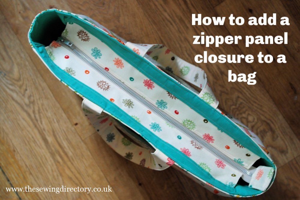 Zipper Panel Closure - Zipper Panel Closure -   17 diy Bag with zipper ideas