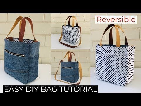 DIY REVERSIBLE DENIM/JEANS CROSSBODY BAG/PURSE FROM OLD JEANS/RECYCLE/JEANS BAG HAND MADE/??????? - DIY REVERSIBLE DENIM/JEANS CROSSBODY BAG/PURSE FROM OLD JEANS/RECYCLE/JEANS BAG HAND MADE/??????? -   17 diy Bag with zipper ideas