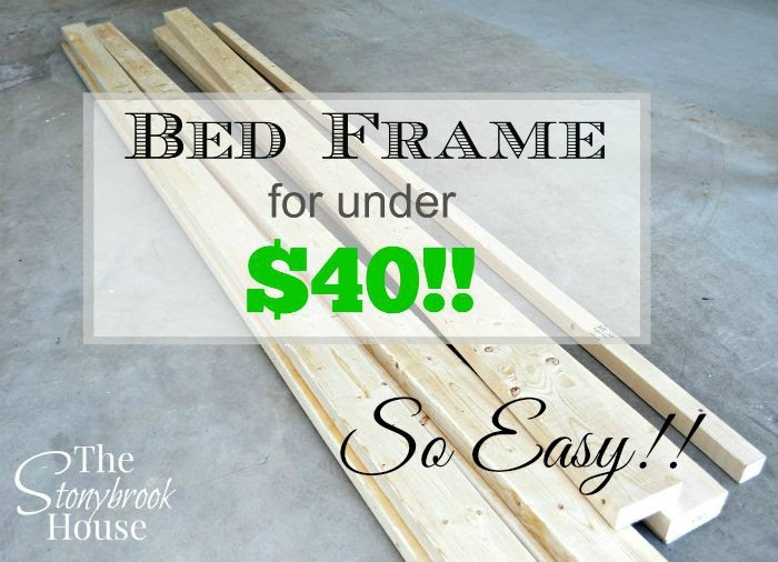 Easy Bed Frame for Under $40! - Easy Bed Frame for Under $40! -   17 diy Bed Frame low ideas