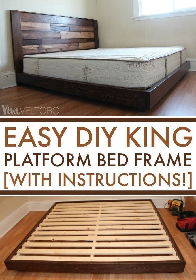 Easy DIY Platform Bed (with Instructions!) - Easy DIY Platform Bed (with Instructions!) -   17 diy Bed Frame low ideas