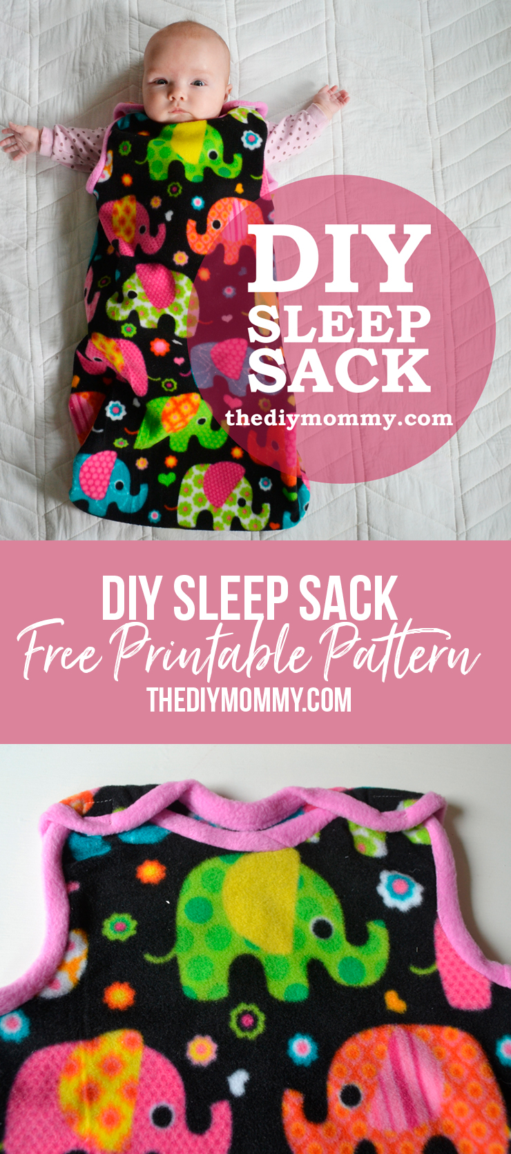 Sew an Easy Baby Sleep Sack | The DIY Mommy - Sew an Easy Baby Sleep Sack | The DIY Mommy -   17 diy Easy baby ideas