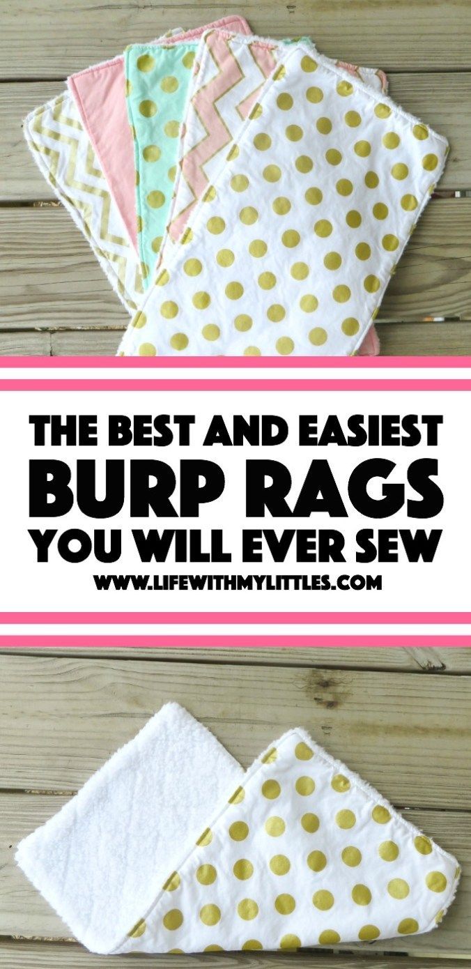 The Easiest (and Best) Burp Rags You Will Ever Sew - The Easiest (and Best) Burp Rags You Will Ever Sew -   17 diy Easy baby ideas