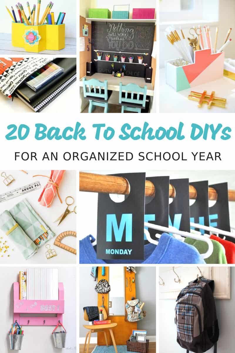 20 Back to School DIYs for an Organized School Year - 5 Minutes for Mom - 20 Back to School DIYs for an Organized School Year - 5 Minutes for Mom -   17 diy For Teens organization ideas
