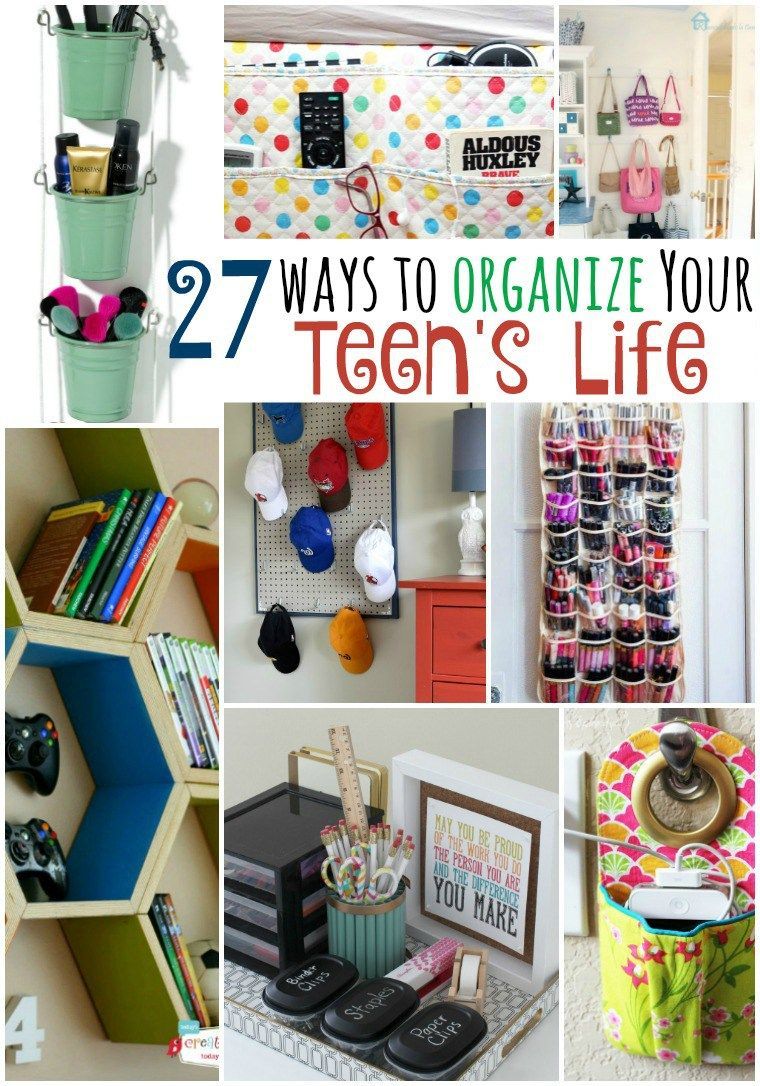 27 Ways to Organize Your Teen's Life - 27 Ways to Organize Your Teen's Life -   17 diy For Teens organization ideas