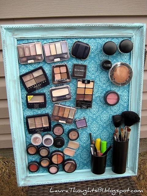 How to Make Magnet Makeup Board - How to Make Magnet Makeup Board -   17 diy For Teens organization ideas