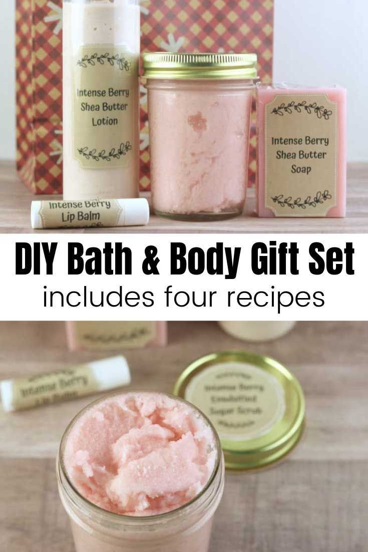 Intense Berry DIY Bath and Body Gift Sets Perfect for Gift Giving - Intense Berry DIY Bath and Body Gift Sets Perfect for Gift Giving -   17 diy Gifts for women ideas