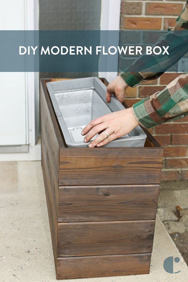 How to: Make a DIY Modern Planter Box for Under $40 - How to: Make a DIY Modern Planter Box for Under $40 -   17 diy House out of boxes ideas