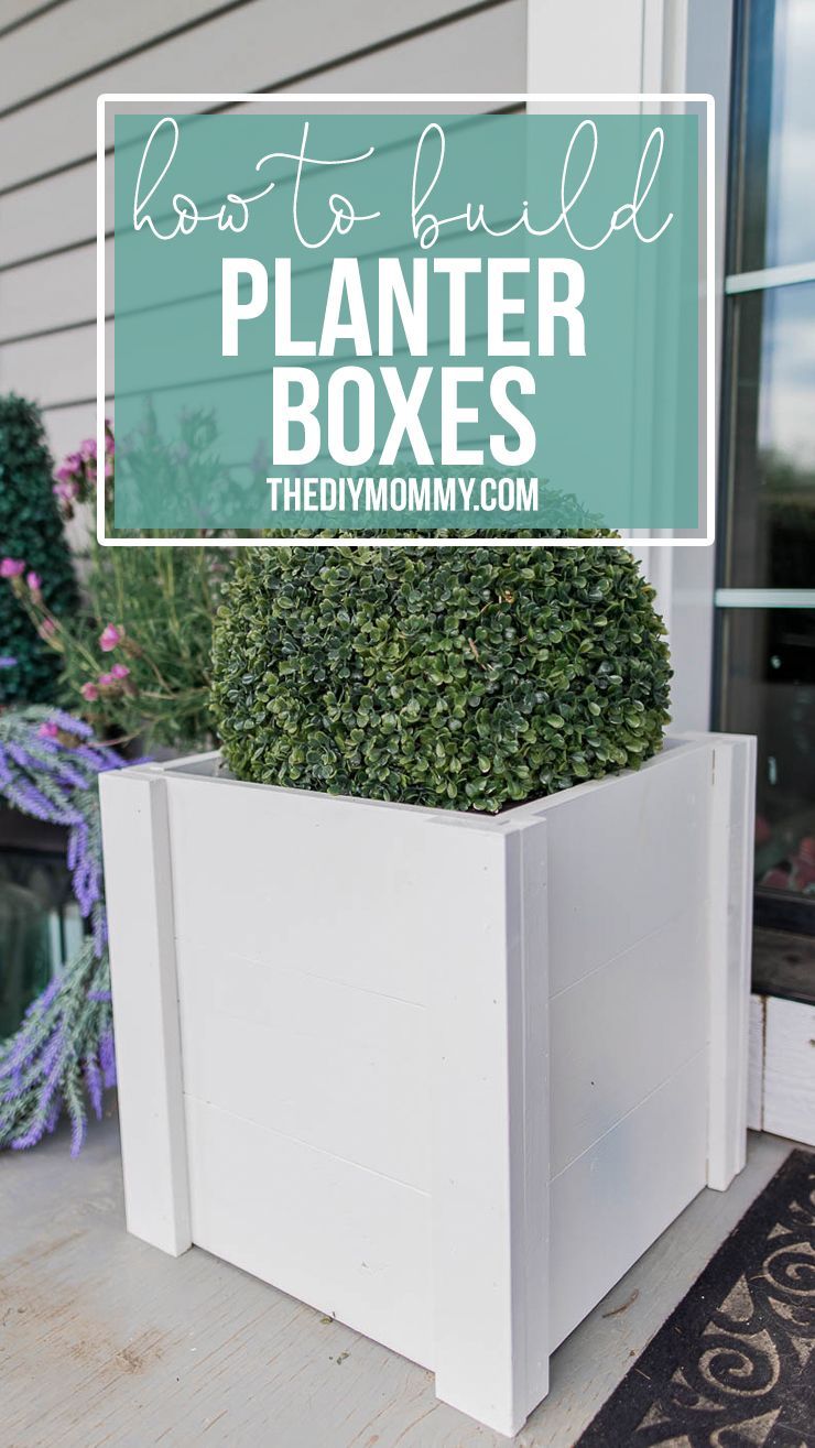 Build Easy Wooden Planter Boxes | The DIY Mommy - Build Easy Wooden Planter Boxes | The DIY Mommy -   17 diy House out of boxes ideas