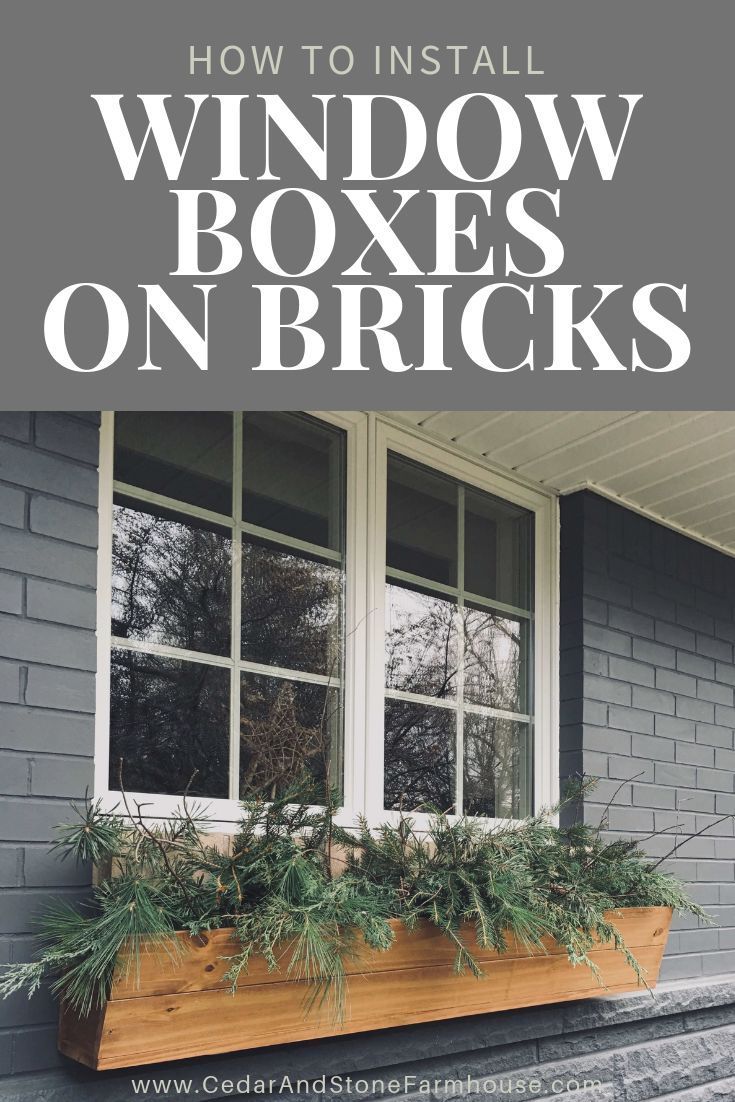 DIY Window Boxes - Cedar & Stone Farmhouse - DIY Window Boxes - Cedar & Stone Farmhouse -   17 diy House out of boxes ideas