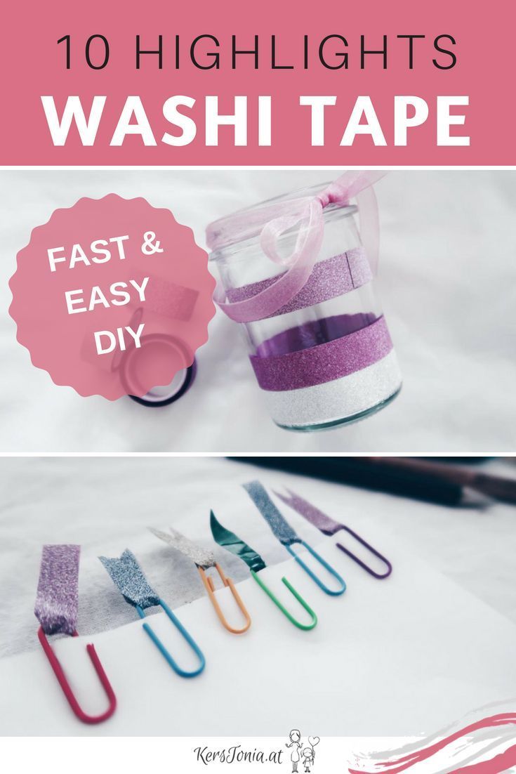 DIY - 10 Ideen rund um das Washi Tape - DIY - 10 Ideen rund um das Washi Tape -   17 diy Ideen schnelle ideas