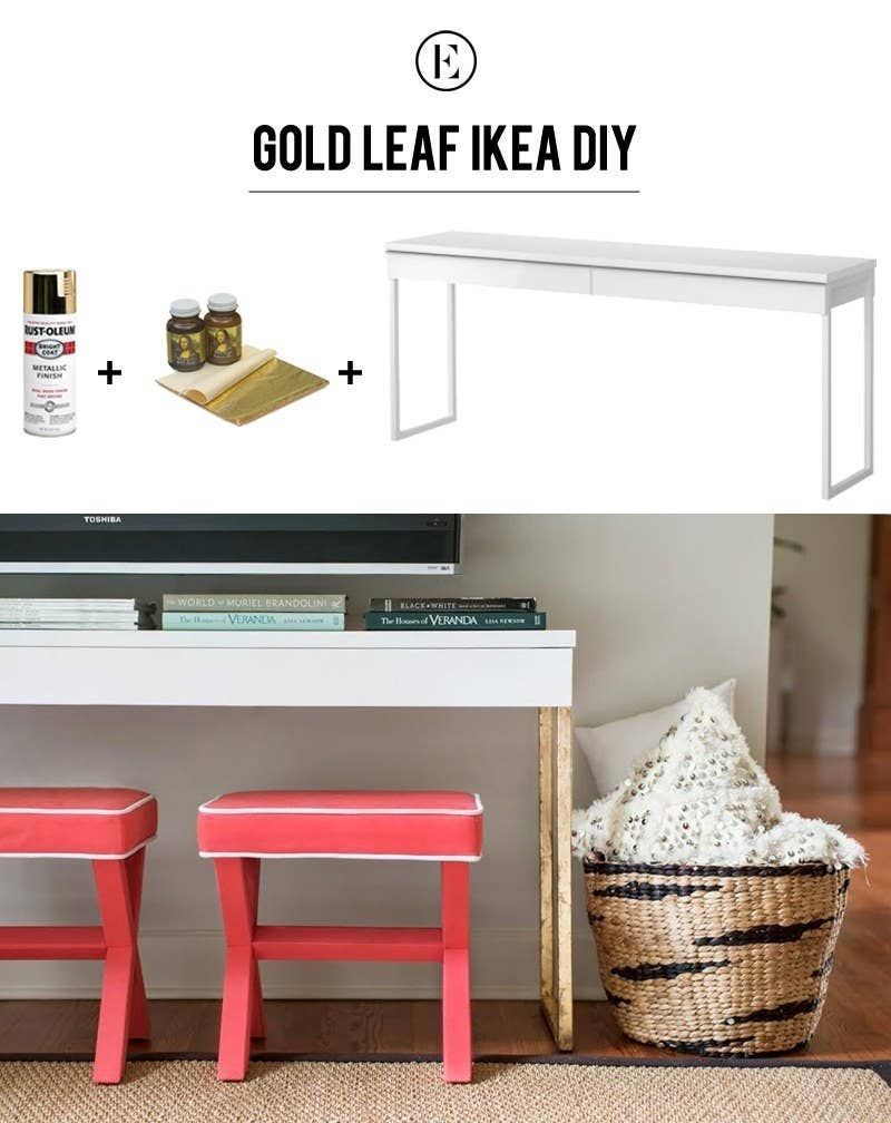Use wood stain and gold nail polish to create a bedside table that you'd be proud to leave your remote control on. - Use wood stain and gold nail polish to create a bedside table that you'd be proud to leave your remote control on. -   17 diy Interieur gold ideas