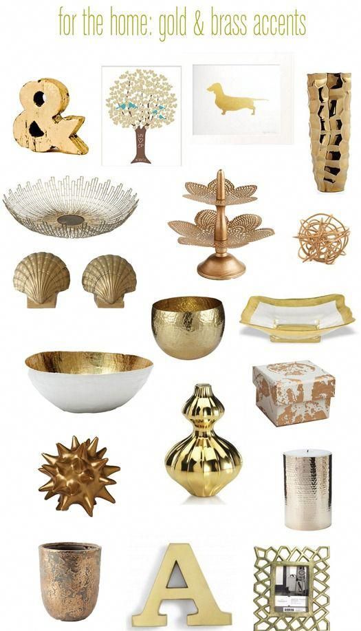 Touches of Brass & Gold | Centsational Style - Touches of Brass & Gold | Centsational Style -   17 diy Interieur gold ideas
