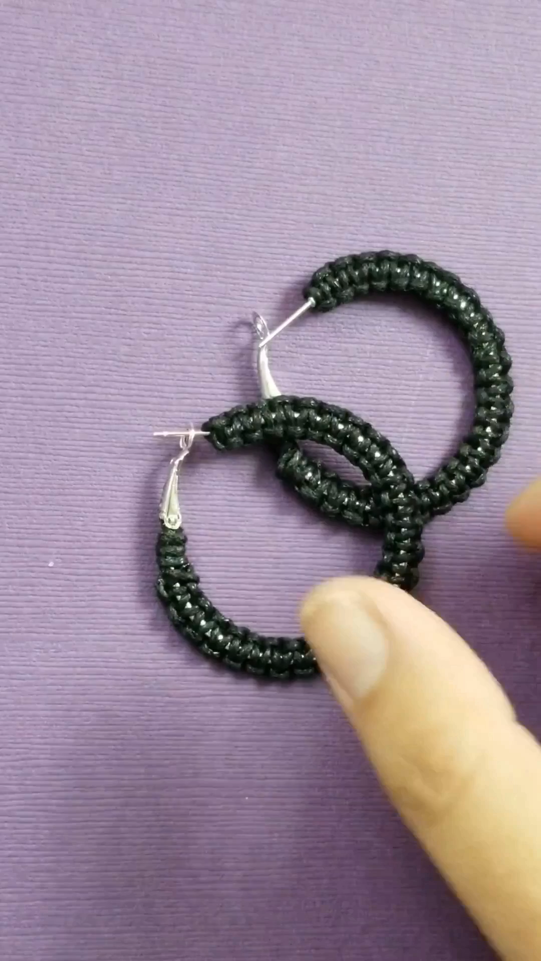 String Wrapped Hoop Earrings - String Wrapped Hoop Earrings -   17 diy Jewelry for teens ideas