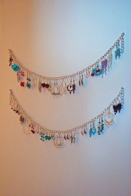 Hang this pretty earring organizer on your wall | Offbeat Home & Life - Hang this pretty earring organizer on your wall | Offbeat Home & Life -   17 diy Jewelry hanger ideas