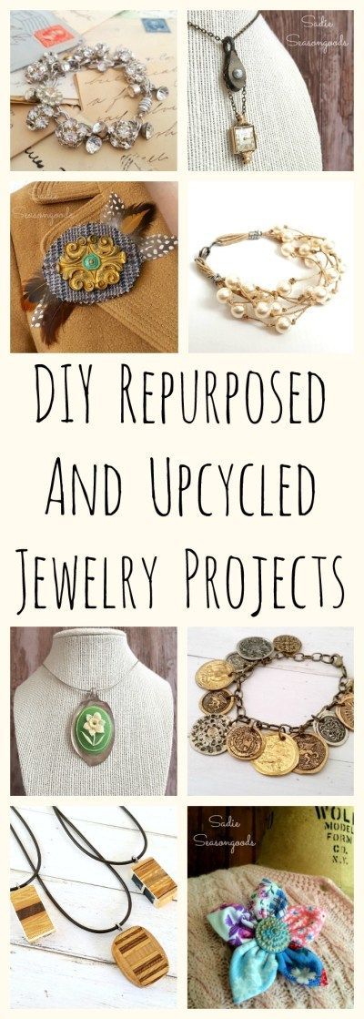 Upcycled Jewelry and Jewelry Making Ideas for One of a Kind Accessories - Upcycled Jewelry and Jewelry Making Ideas for One of a Kind Accessories -   17 diy Jewelry vintage ideas