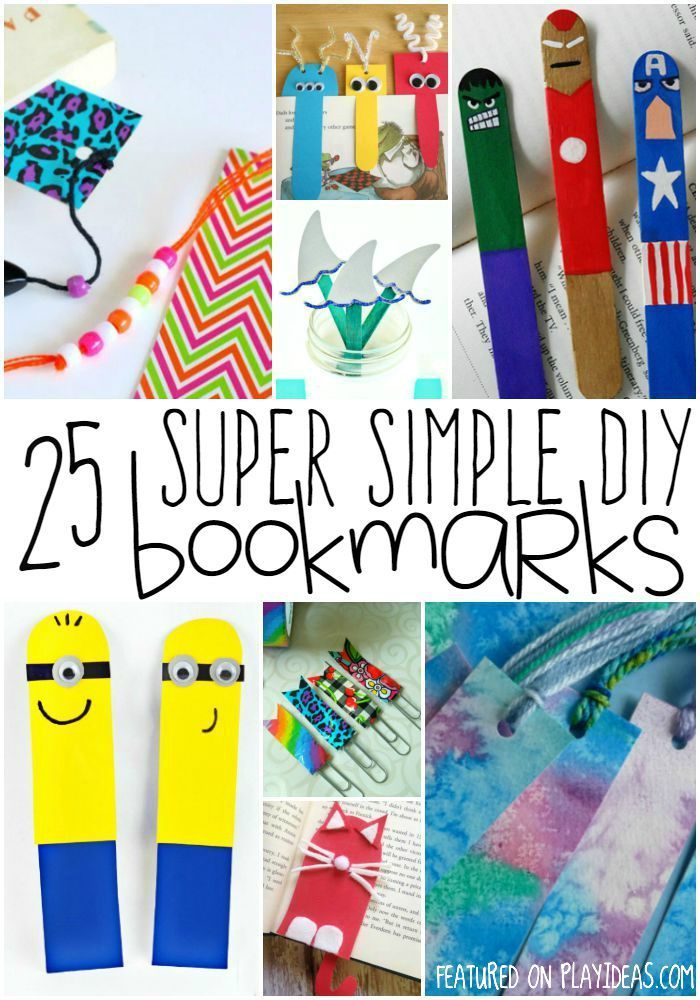 25 DIY Bookmarks For Kids - 25 DIY Bookmarks For Kids -   17 diy Kids bookmarks ideas