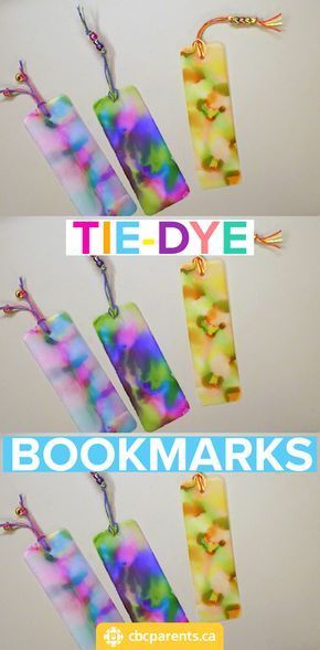 Easy Gifts Kids Can Make: Tie-Dye Bookmarks | CBC Parents - Easy Gifts Kids Can Make: Tie-Dye Bookmarks | CBC Parents -   17 diy Kids bookmarks ideas