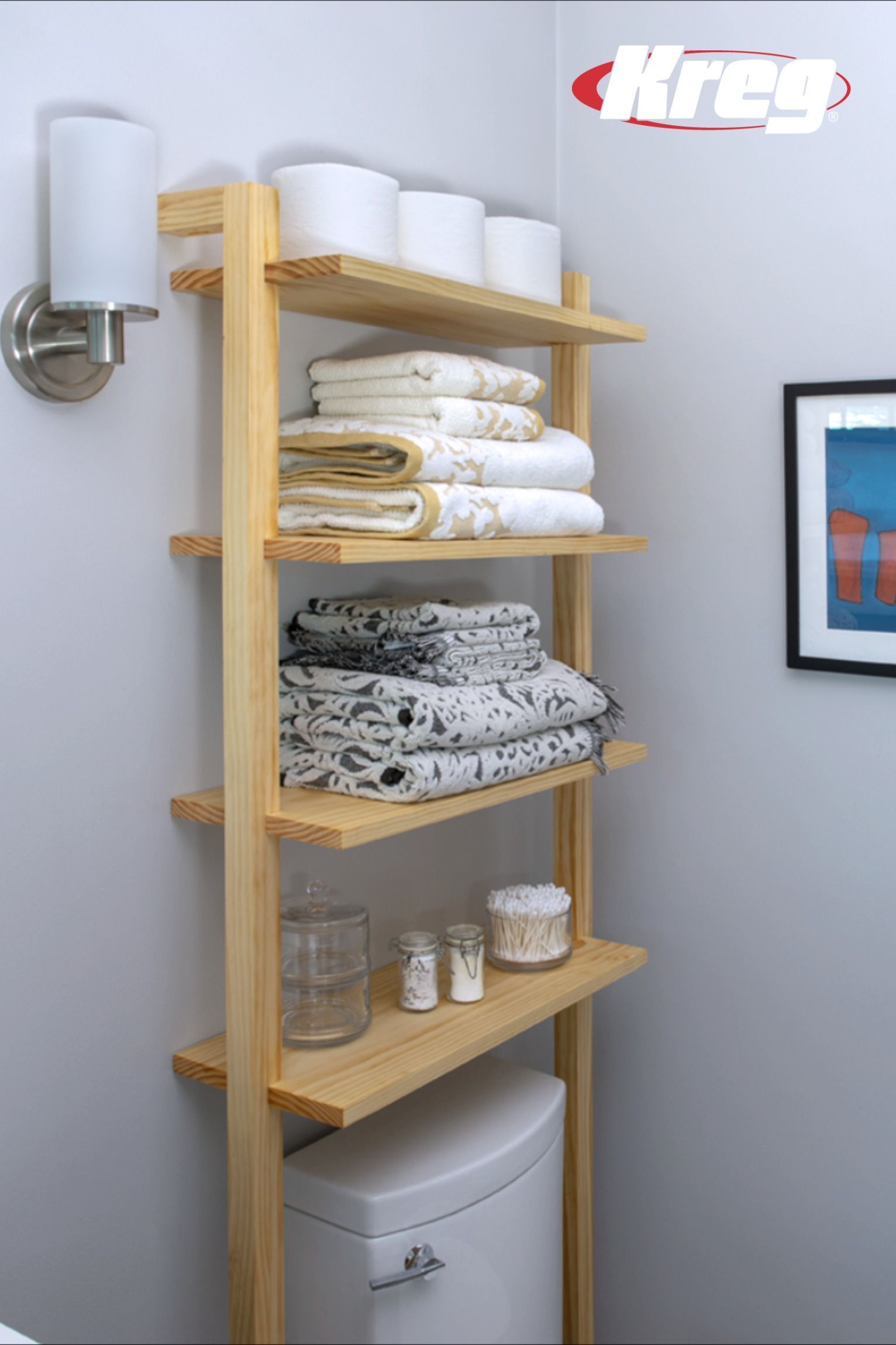 FREE PROJECT PLAN: How to Build DIY Bathroom Storage Shelves - FREE PROJECT PLAN: How to Build DIY Bathroom Storage Shelves -   17 diy Muebles cuarto ideas
