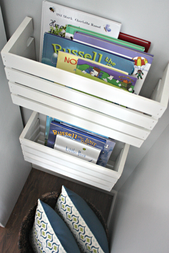 Playroom Progress: Great Crate Book Storage - Playroom Progress: Great Crate Book Storage -   17 diy Organization bookshelf ideas