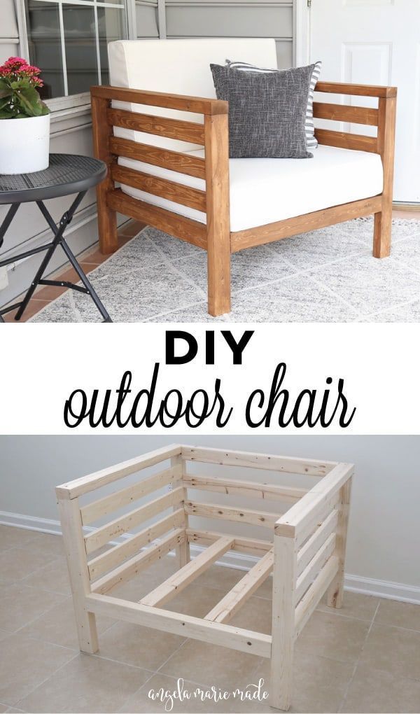 DIY Outdoor Chair - Angela Marie Made - DIY Outdoor Chair - Angela Marie Made -   17 diy Outdoor projects ideas