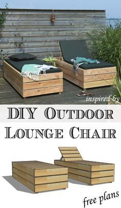 Remodelaholic | Outdoor DIY Lounge Chair with Storage - Remodelaholic | Outdoor DIY Lounge Chair with Storage -   17 diy Outdoor projects ideas
