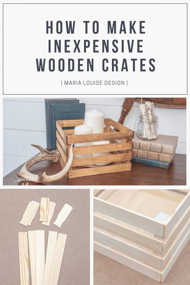 How to Make Inexpensive Wooden Crates • Maria Louise Design - How to Make Inexpensive Wooden Crates • Maria Louise Design -   17 diy Wood rustic ideas