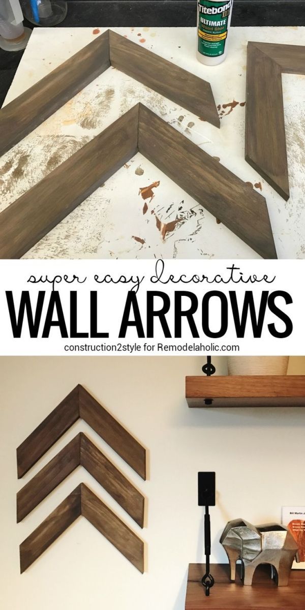 Remodelaholic | Easy DIY Wooden Arrow Wall Decor Tutorial - Remodelaholic | Easy DIY Wooden Arrow Wall Decor Tutorial -   17 diy Wood rustic ideas