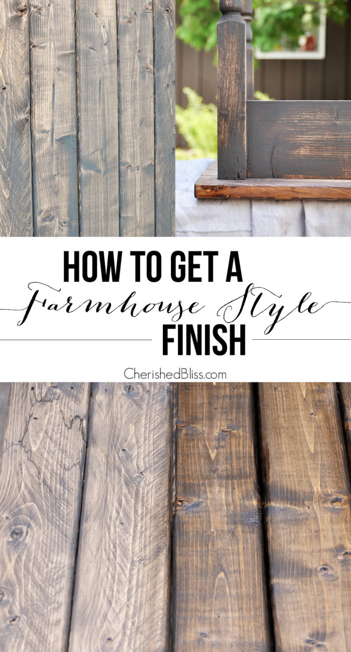 How to Get a Farmhouse Style Finish - Cherished Bliss - How to Get a Farmhouse Style Finish - Cherished Bliss -   17 diy Wood rustic ideas