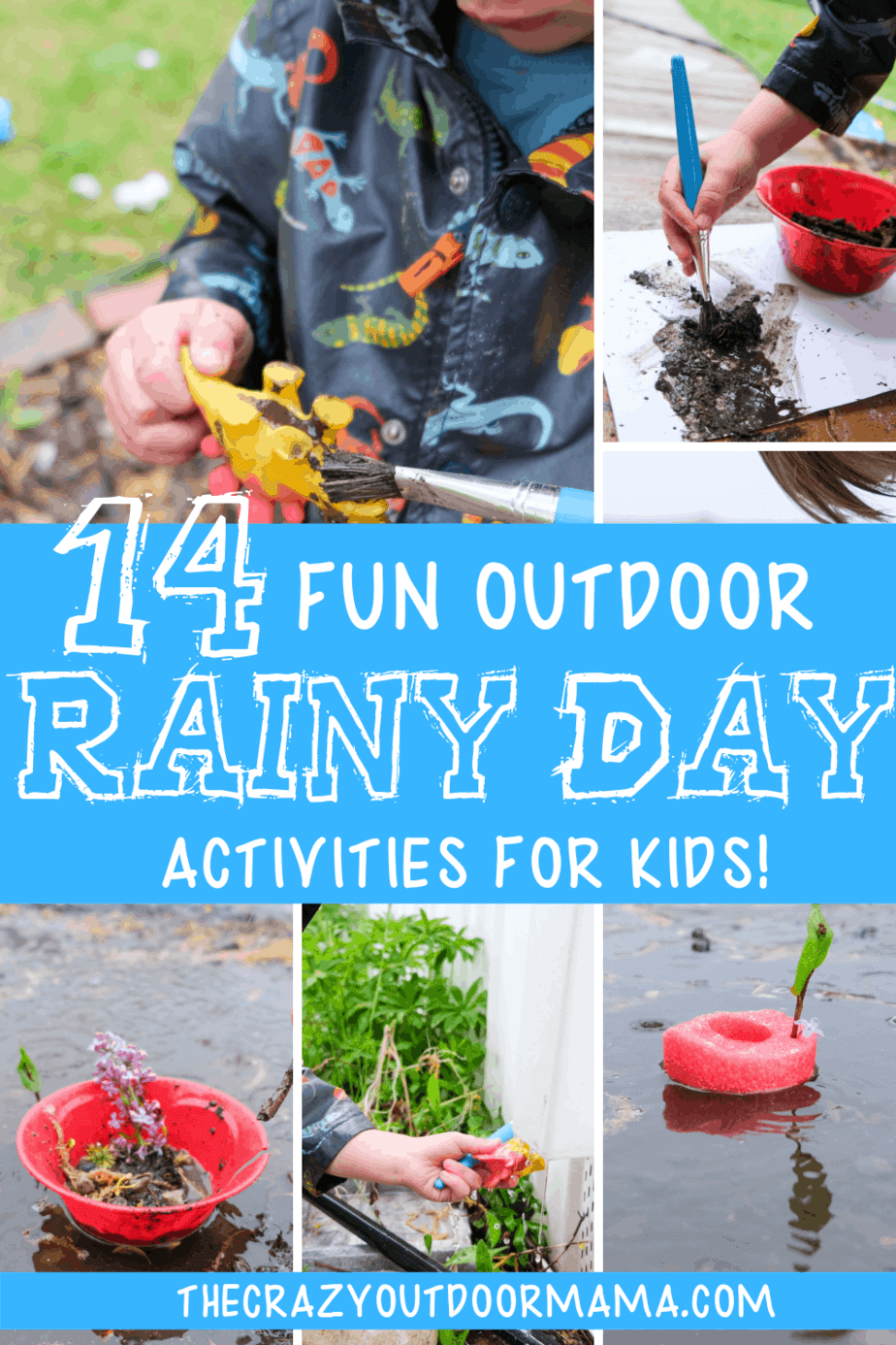 14 Fun OUTDOOR Rainy Day Play Activities for Kids (Toddlers Too!!) – The Crazy Outdoor Mama - 14 Fun OUTDOOR Rainy Day Play Activities for Kids (Toddlers Too!!) – The Crazy Outdoor Mama -   17 rainy day diy For Teens ideas