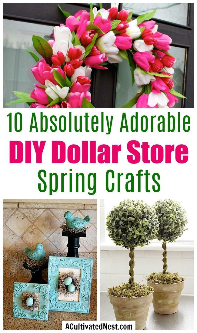 10 Adorable DIY Dollar Store Spring Crafts - 10 Adorable DIY Dollar Store Spring Crafts -   17 spring diy For Teens ideas