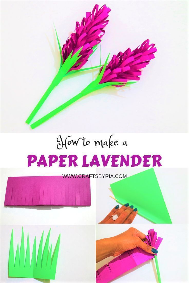 Paper Lavender-how to make beautiful paper lavender - Crafts By Ria - Paper Lavender-how to make beautiful paper lavender - Crafts By Ria -   17 spring diy For Teens ideas